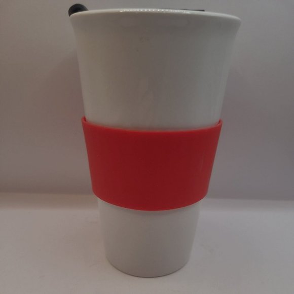 Dr Seuss 2022 The Cat in the Hat Ceramic Tumbler, Lid and insulated holder - Picture 2 of 5